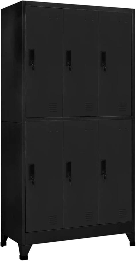 festnight office steel locker cabinet|Festnight Office Locker Cabinet Wardrobe Storage with 6 .